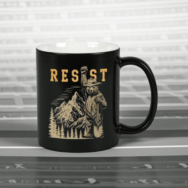 Smokey Bear Resist, Parks Over Profit Granola Mug