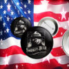 Smokey Bear Button: Resist, Protect Our National Parks