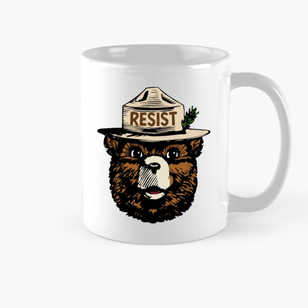 Smokey The Bear Resist, Resist Fascism National Park Mug