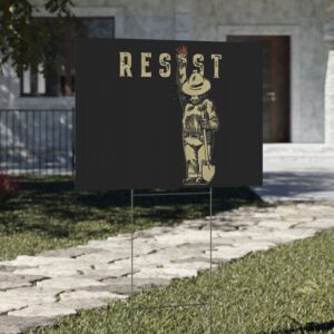 Smokey The Resist Bear Yard Sign