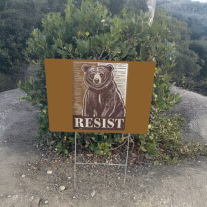 Smokey the Bear, Anti Trump Yard Sign