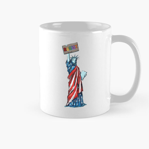 Statue of Liberty Protest, Resist Mug