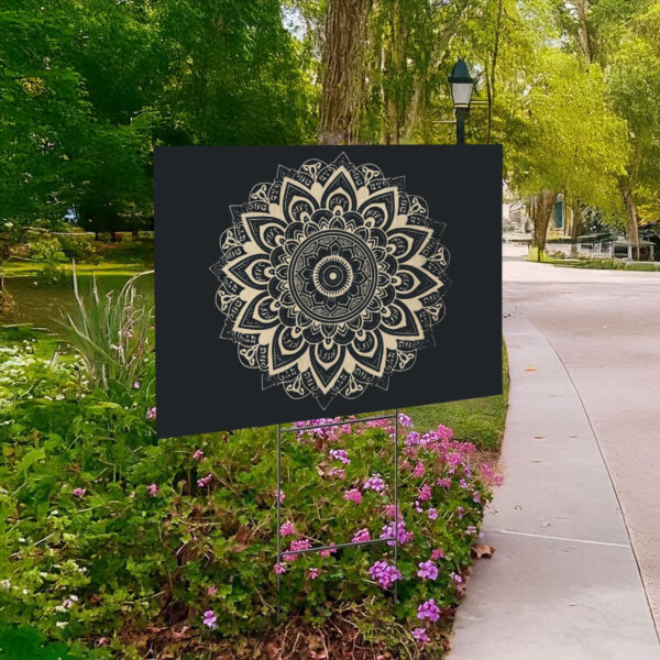 Anti-Fascist Mandala Yard Sign: Subtle FDT Design - Image 2