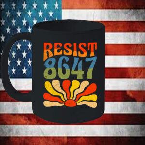 Vintage 86 47 Resist Flower President Mug