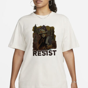 Bear Resist Environmental Activism shirt, Protect Our National Parks shirt, Only You Can Prevent Fascism shirt, Parks Over Profit Granola Girl