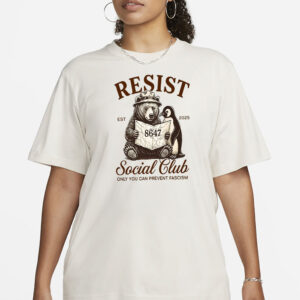 Bears Penguins RESIST Sweatshirt, Social Club Penguins Sweatshirt, Flippers Up Social Club, FDT Bear Sweatshirt, Penguins Tariff