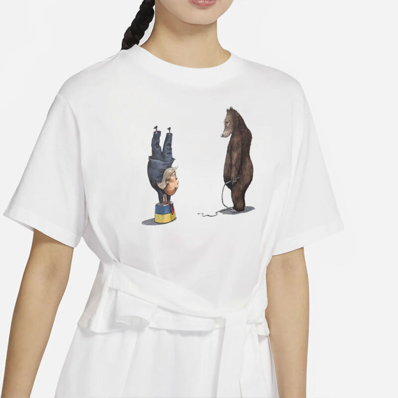 Elect A Clown Trump Unisex T-Shirt, Funny Anti-Trump Shirt, Funny Russian Bear Putin Shirt Resist Racism Shirt, Resist Fascism Anti MAGA Tee