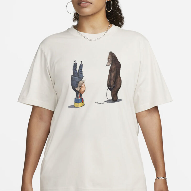 Elect A Clown Trump Unisex T-Shirt, Funny Anti-Trump Shirt, Funny Russian Bear Putin Shirt Resist Racism Shirt, Resist Fascism Anti MAGA Tee