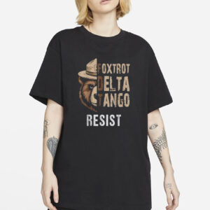 FDT Resist Bear Shirt, Foxtrot Delta Tango anti dt t shirt National Forest Service shirts, subtle F DT tee, National Parks Shirt