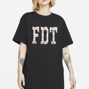 FDT Shirt Anti Trump Flower Tee Subtle Feminist Shirt Progressive Liberal T-Shirt Anti MAGA Gift for Democrats Women's Rights Political Tee