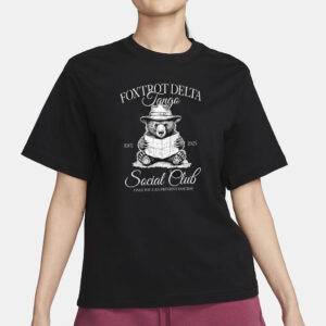 Foxtrot Delta Tango Shirt, Social Club Bear Shirt, Anti Facism Tee, Foxtrot Delta Tango Bear, Anti Republican Shirt,Political Resist T-Shirt
