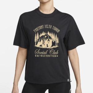 Foxtrot Delta Tango Shirt, Social Club Bear Shirt, Anti Facism tee, foxtrot delta tango bear, Anti Republican shirt, Political Resist Shirt