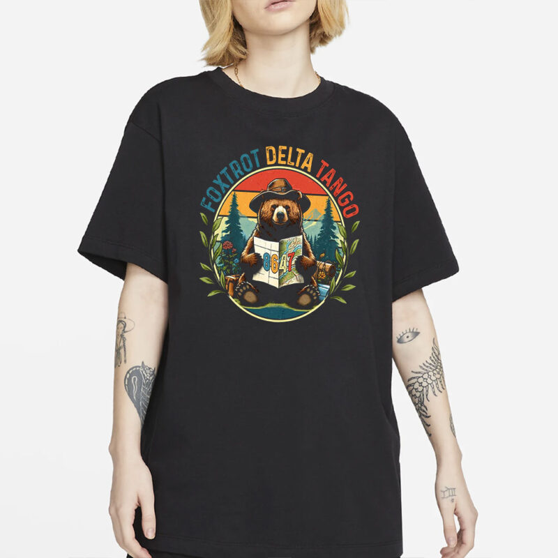 Foxtrots Deltas Tangos Est 2025, PNG, Funny Bear Png, Subtle Anti-Trump Png, Resist & Persist Republican Design shirt