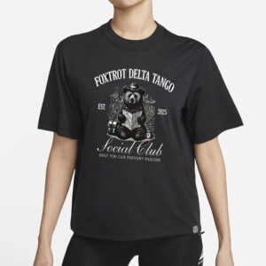 Foxtrots Deltas Tangos Social Club Bear PNG, Funny Bear Png, Subtle Anti-Trump Png, Resist & Persist Republican Design Png Sublimation