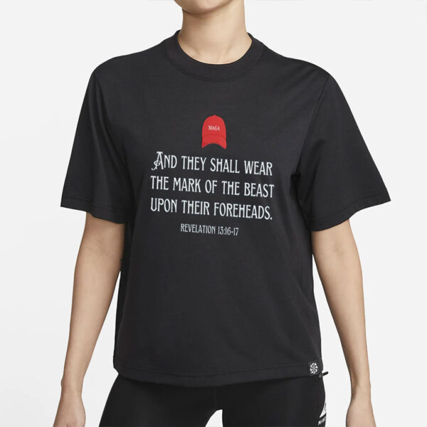 Funny Anti Trump Shirt, Mark Of The Beast MAGA Hat Tee, Anti Fascist Republican, Liberal Leftist Political Democrat Gift, You're In A Cult