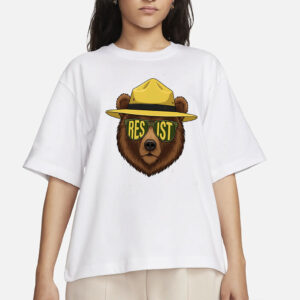 Only You Can Prevent Fascism PNG files, Smokey bear, National Park Bear Png, Resist Save Our Parks Bear shirt, Protecting Our National Parks