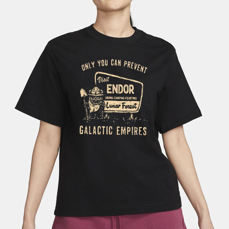 Only You Can Prevent Fascism Shirt, Endor Forest Tee, Anti Trump Shirt, Protect National Parks Shirt, Retro Ewok Shirt