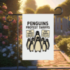 Penguins Against Tariffs, No Tariffs On Ice, Fish Tariffs Last Flag