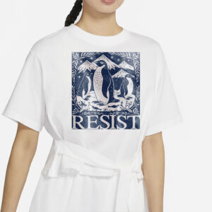 Penguins RESIST Shirt, Flippers Up Tee, Heard Island Shirt, Subtle FDT Shirt Resistance Protest, Penguins Against Tariffs Tee, RESIST TShirt