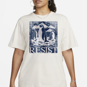 Penguins RESIST Shirt, Flippers Up Tee, Heard Island Shirt, Subtle FDT Shirt Resistance Protest, Penguins Against Tariffs Tee, RESIST TShirt