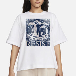 Penguins RESIST Shirt, Flippers Up Tee, Heard Island Shirt, Subtle FDT Shirt Resistance Protest, Penguins Against Tariffs Tee, RESIST TShirt