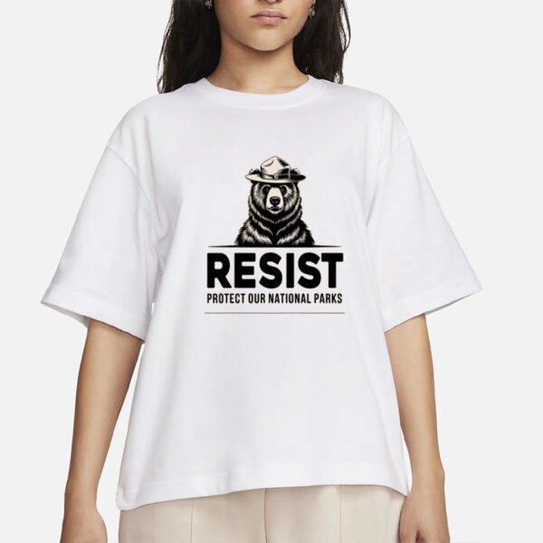 Pocket Resist Bear Shirt, Protect Our National Parks Shirt, Anti Trump Shirt, Political Jokes Shirt, Liberal Shirt, Gift For Her