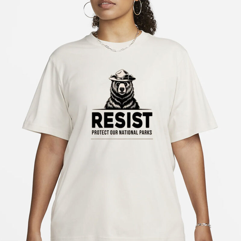 Pocket Resist Bear Shirt, Protect Our National Parks Shirt, Anti Trump Shirt, Political Jokes Shirt, Liberal Shirt, Gift For Her