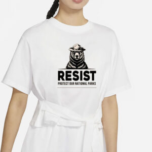 Pocket Resist Bear Shirt, Protect Our National Parks Shirt, Anti Trump Shirt, Political Jokes Shirt, Liberal Shirt, Gift For Her