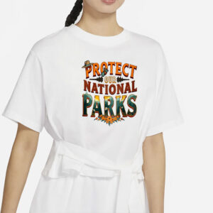 Protect Our National Parks Shirt - Double-Sided Activist Tee - Eco-Friendly Hiking Shirt - Save Wildlife Graphic Tee - Resist Bear Nature