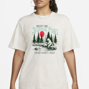 Protect Our National Parks Shirt, Resist Anti Trump Unisex Tee Shirt, Bear National Parks Support Tee, Subtle Anti Trump T-Shirt