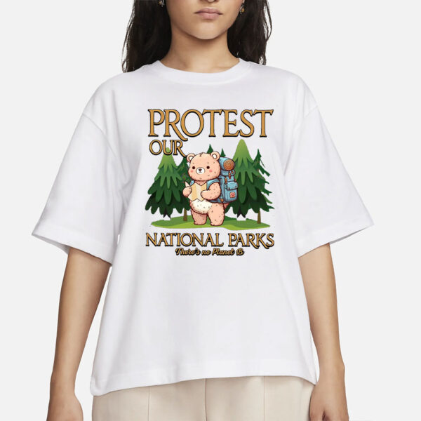 Protect our National Parks Shirt, Subtle Anti Trump Digital File, Resist Save Our Parks Bear Shirt, Protecting Our National Parks Shirt