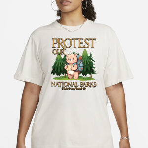 Protect our National Parks Shirt, Subtle Anti Trump Digital File, Resist Save Our Parks Bear Shirt, Protecting Our National Parks Shirt