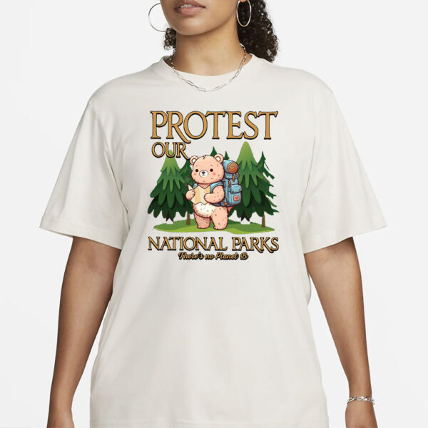 Protect our National Parks Shirt, Subtle Anti Trump Digital File, Resist Save Our Parks Bear Shirt, Protecting Our National Parks Shirt