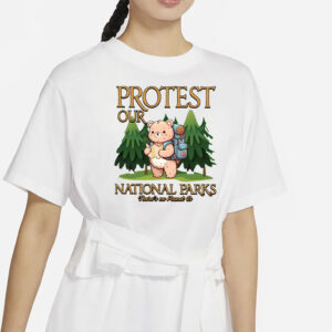 Protect our National Parks Shirt, Subtle Anti Trump Digital File, Resist Save Our Parks Bear Shirt, Protecting Our National Parks Shirt