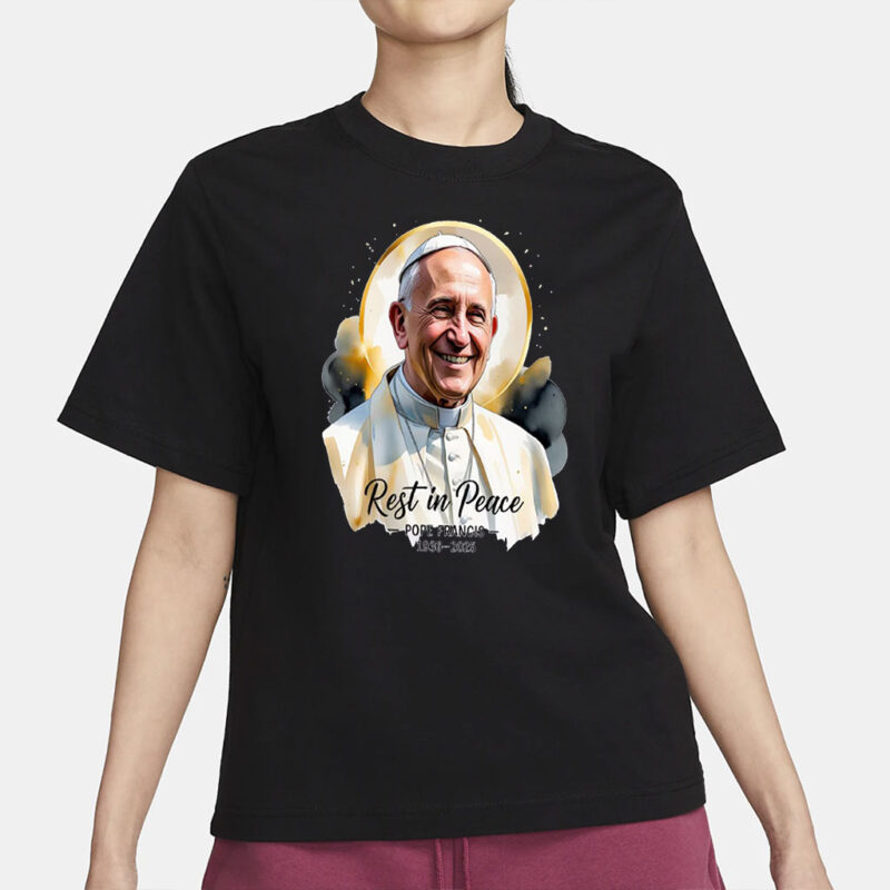RIP Pope Francis Shirt, Memorial Tribute Tee 1936-2025, Pray for Pope Francis, Catholic Christian Shirt, Religious Remembrance Gift