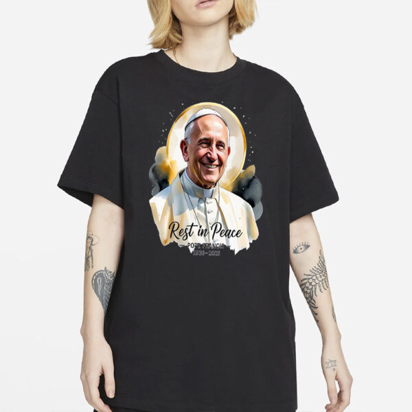 RIP Pope Francis Shirt, Memorial Tribute Tee 1936-2025, Pray for Pope Francis, Catholic Christian Shirt, Religious Remembrance Gift