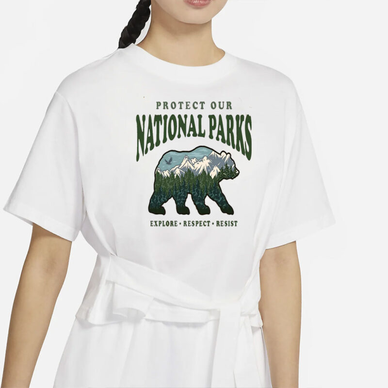 Resist Anti Trump Unisex Tee, Bear National Parks Support T-Shirt, Subtle Anti Trump Tee Shirt