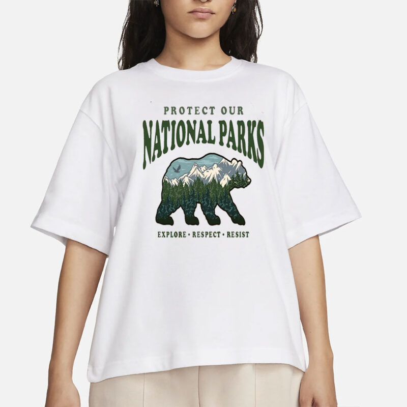 Resist Anti Trump Unisex Tee, Bear National Parks Support T-Shirt, Subtle Anti Trump Tee Shirt