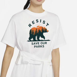 Resist Bear Save Our Parks Shirt, FDT anti Trump shirt, National Parks Shirt, National Forest Service shirts, Subtle FDT tee shirt