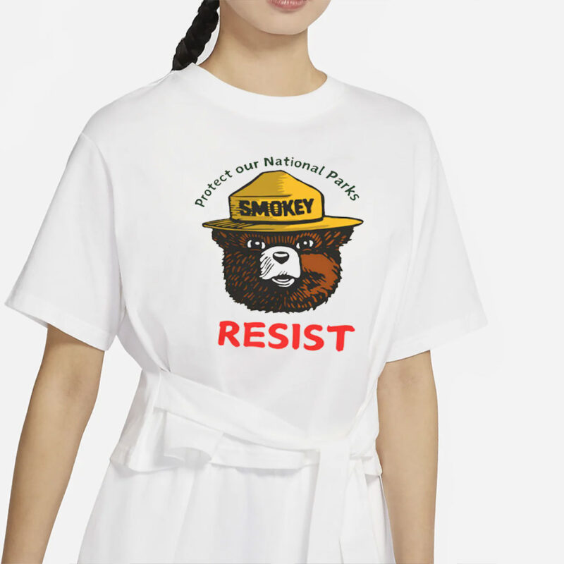 Resist Fascism US National Parks T-shirt, Anti Trump Save Our Parks Unisex Tee, Anti Elon Activist Shirt