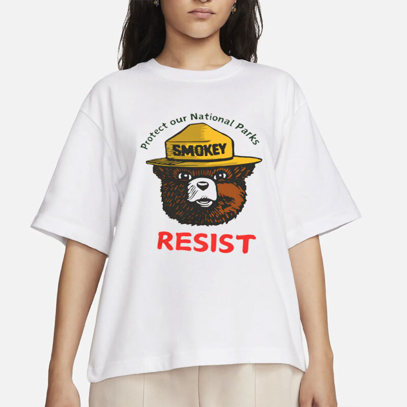 Resist Fascism US National Parks T-shirt, Anti Trump Save Our Parks Unisex Tee, Anti Elon Activist Shirt
