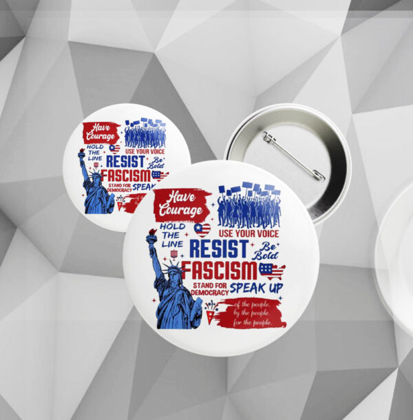 Resist, Liberal Activist, Anti Trump, Rebel Political Button