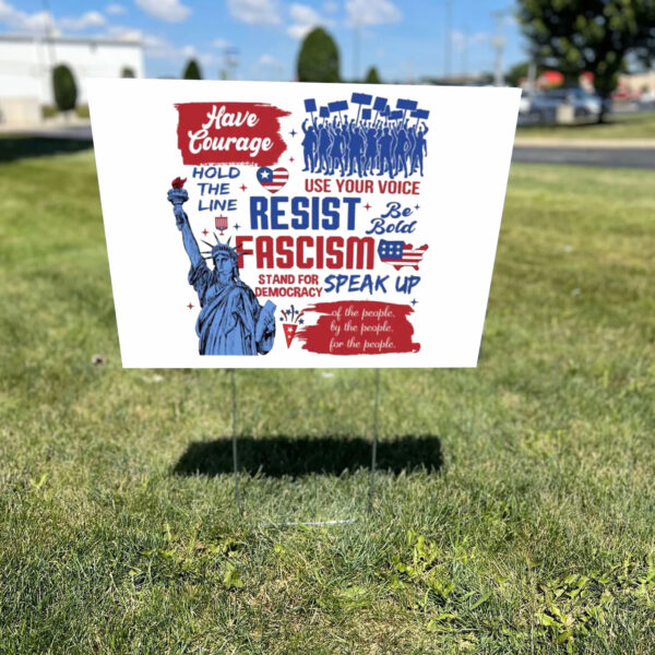 Resist, Liberal Activist, Anti Trump, Rebel Political Yard Sign