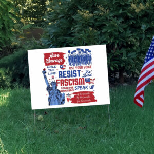 Resist, Liberal Activist, Anti Trump, Rebel Political Yard Sign