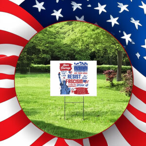 Resist, Liberal Activist, Anti Trump, Rebel Political Yard Sign