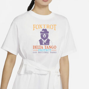Resistance Protect National Parks Bear Shirt, Subtle Anti Trump FDT Democrat Foxtrot Delta Tango Tshirt, Funny Political, Anti Fascism Tee