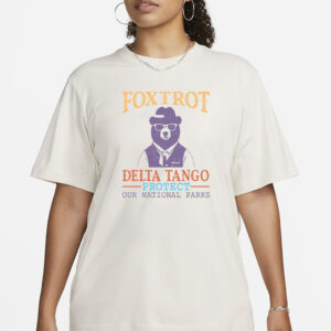 Resistance Protect National Parks Bear Shirt, Subtle Anti Trump FDT Democrat Foxtrot Delta Tango Tshirt, Funny Political, Anti Fascism Tee