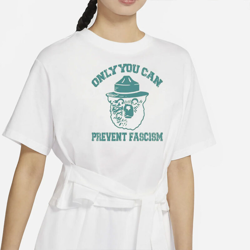 Resisting Bear Shirt,Only You Can Prevent Fascism,National Park Bear,Anti Trump Resist Shirt,Anti Fascism Gift,Resist Persist