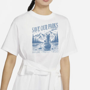 Save Our Parks Shirt, Bear National Parks Resist Anti Trump Unisex Tee, Support NPS Shirt, Gift for Hikers, Political TShirt