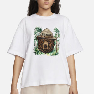 Smokey Bear PNG, National Park Protest PNG digital, Retro Vintage Forest Service Tee, Park Service Apparel, Resist Bear download